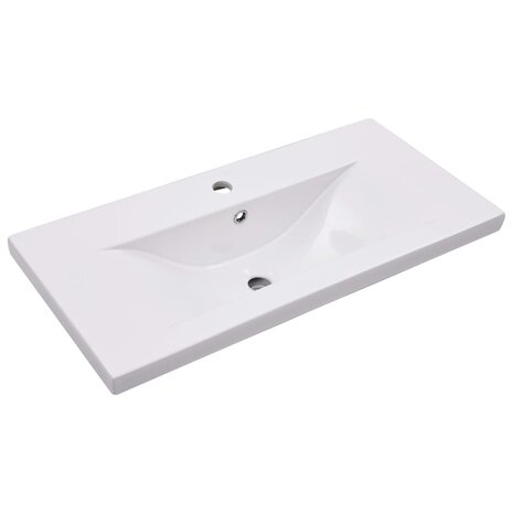 Inbouwwastafel 81x39,5x18,5 cm keramiek wit 2