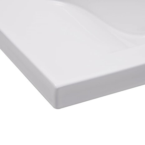Inbouwwastafel 81x39,5x18,5 cm keramiek wit 5