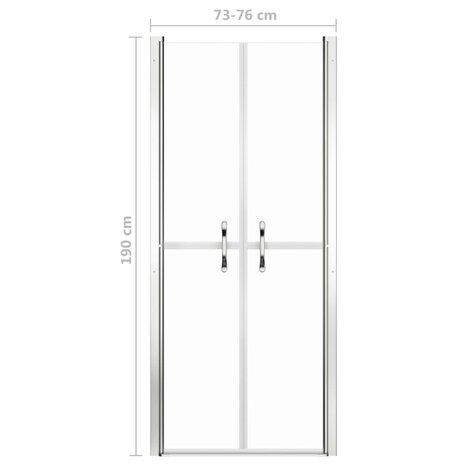 Douchedeur 76x190 cm ESG transparant 5