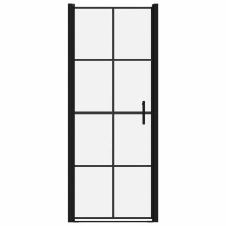 Douchedeuren 81x195 cm gehard glas zwart 3