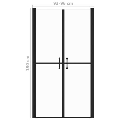 Douchedeur (93-96)x190 cm ESG transparant 5