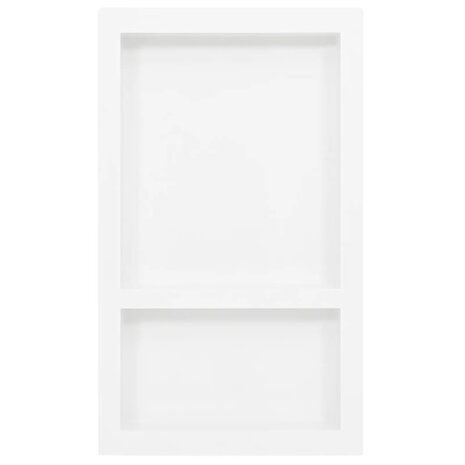 Douchenis met 2 vakken 41x69x9 cm hoogglans wit 2
