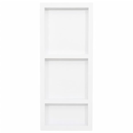Douchenis met 3 vakken 41x99x9 cm hoogglans wit 2