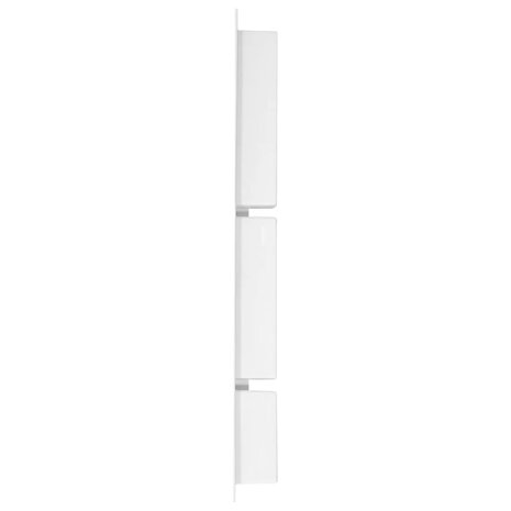 Douchenis met 3 vakken 41x99x9 cm hoogglans wit 3
