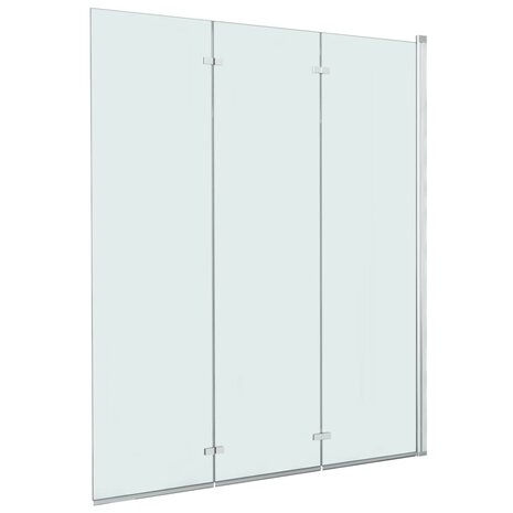 Douchewand inklapbaar 3 panelen 130x138 cm ESG 2