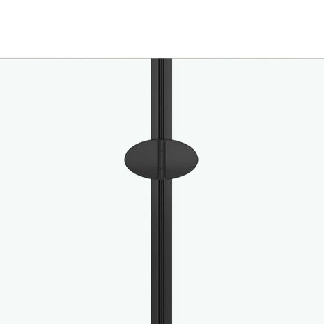 Douchewand inklapbaar 2 panelen 95x140 cm ESG zwart 5
