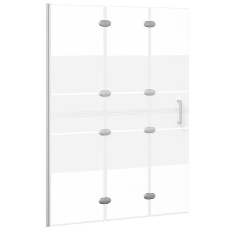 Douchewand inklapbaar 100x140 cm ESG wit 2