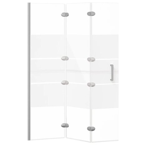 Douchewand inklapbaar 100x140 cm ESG wit 4