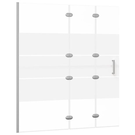 Douchewand inklapbaar 120x140 cm ESG wit 2