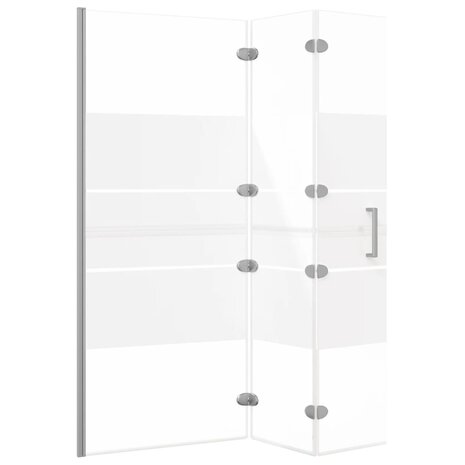 Douchewand inklapbaar 120x140 cm ESG wit 4