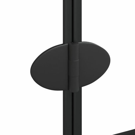 Douchewand inklapbaar 80x140 cm zwart 8