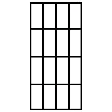 Inloopdouchewand 80x195 cm transparant gehard glas 3