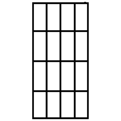 Inloopdouchewand 118x190 cm transparant gehard glas 3