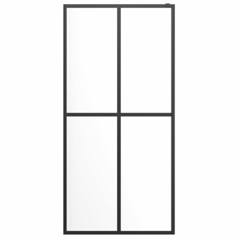 Inloopdouchewand 100x195 cm transparant gehard glas 4