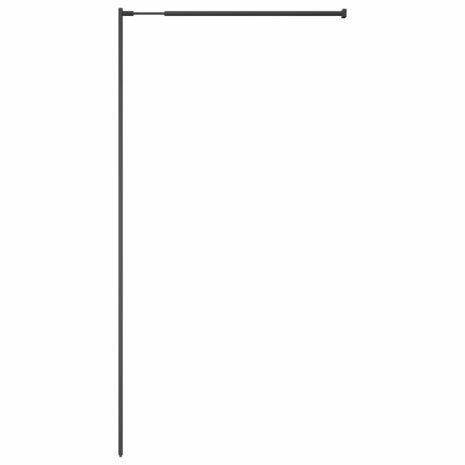 Inloopdouchewand 118x190 cm transparant gehard glas 6