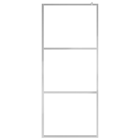 Inloopdouchewand transparant 80x195 cm ESG-glas 3