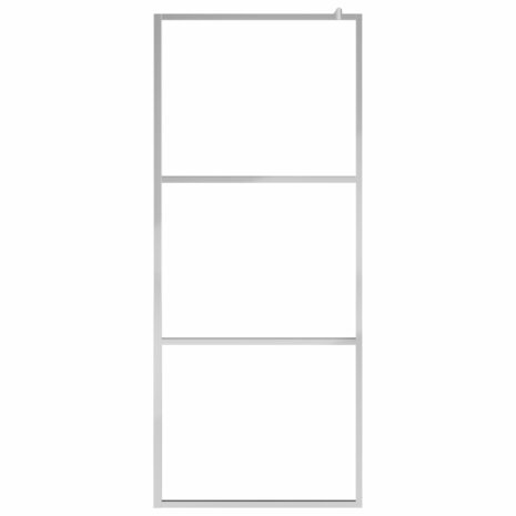 Inloopdouchewand halfmat 90x195 cm ESG-glas 3