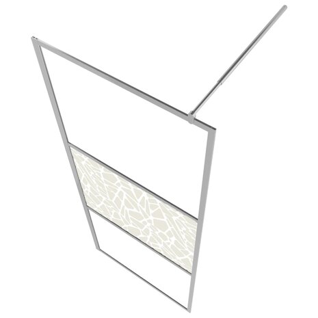 Inloopdouchewand met stenenmotief 90x195 cm ESG-glas 4