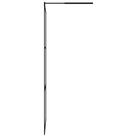 Inloopdouchewand transparant 115x195 cm ESG-glas zwart 4