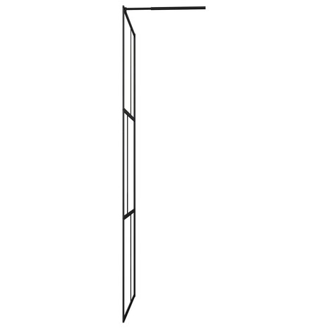 Inloopdouchewand 100x195 cm gehard glas zwart 4