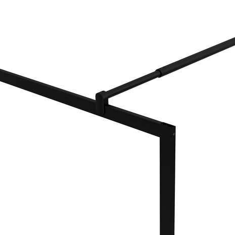 Inloopdouchewand 100x195 cm gehard glas zwart 6
