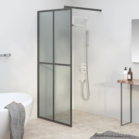 Inloopdouchescherm 80x195 cm donker gehard glas  1