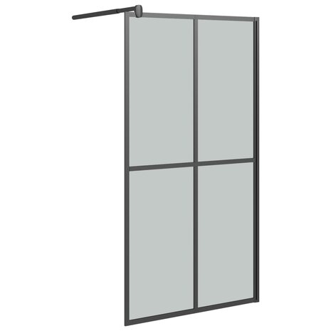 Inloopdouchescherm 100x195 cm donker gehard glas 2