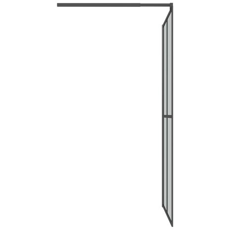 Inloopdouchescherm 100x195 cm donker gehard glas 4