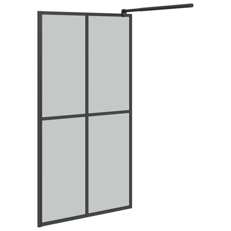 Inloopdouchescherm 100x195 cm donker gehard glas 5
