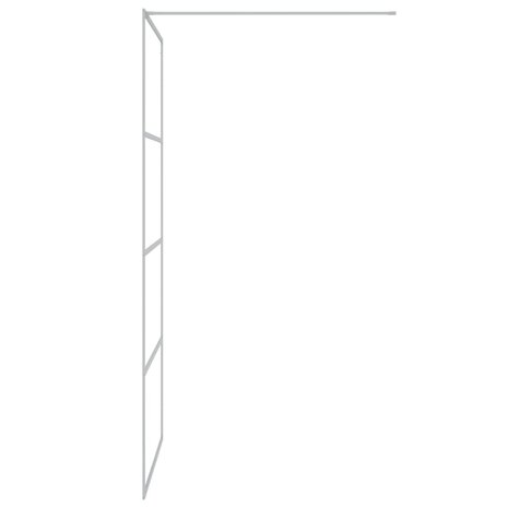 Inloopdouchewand 100x195 cm transparant ESG-glas zilverkleurig 4
