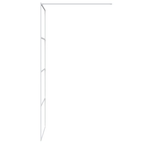 Inloopdouchewand 80x195 cm transparant ESG-glas wit 4