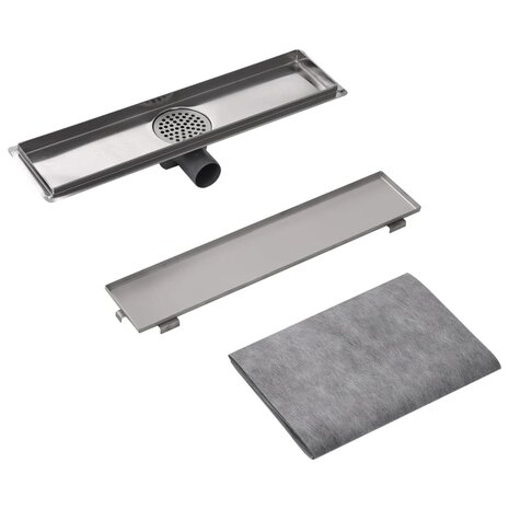 Doucheputje rechthoekig 530x140mm roestvrij staal 5