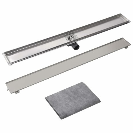 Doucheputje rechthoekig 1030x140 mm roestvrij staal 4