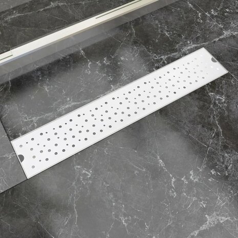 Doucheafvoer rechthoekig bubbel 630x140 mm roestvrij staal 1