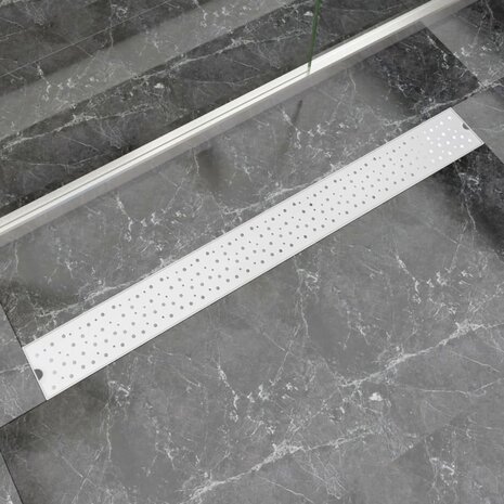 Doucheafvoer rechthoekig bubbel 1030x140 mm roestvrij staal 1