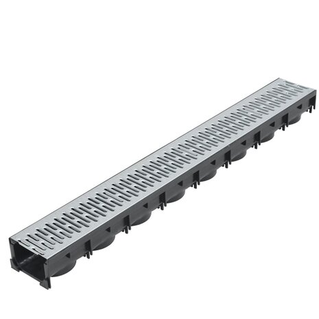Afvoergoten 3 m gegalvaniseerd staal 3 st 2