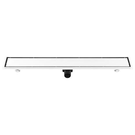 Doucheafvoer met 2-in-1 deksel 93x14 cm roestvrij staal 6