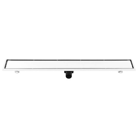 Doucheafvoer met 2-in-1 deksel 103x14 cm roestvrij staal 6