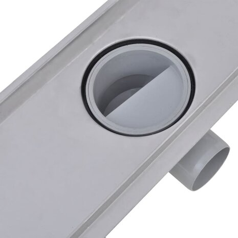 Doucheafvoer 2 st rechthoekig lijn 830x140 mm roestvrij staal 8