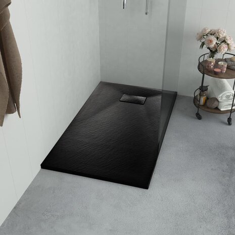 Douchebak 80x80 cm SMC zwart 1