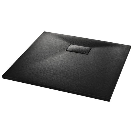Douchebak 90x80 cm SMC zwart 2