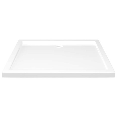 Douchebak rechthoekig 80x90 cm ABS wit 4