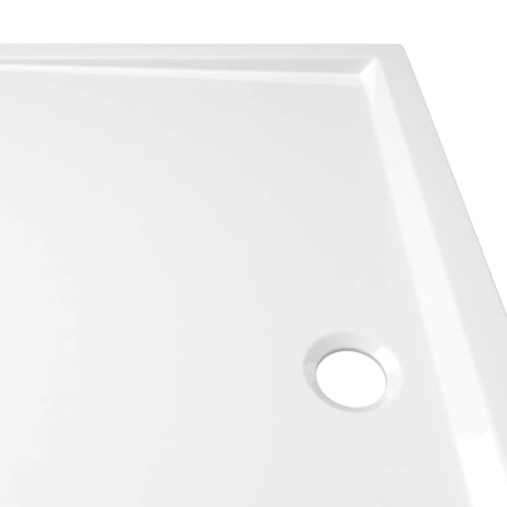 Douchebak rechthoekig 80x120 cm ABS wit 7