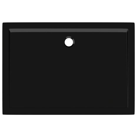 Douchebak rechthoekig 80x110 cm ABS zwart 6