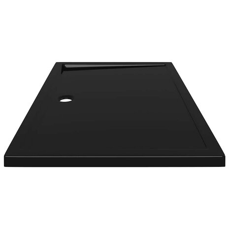 Douchebak rechthoekig 80x120 cm ABS zwart 5