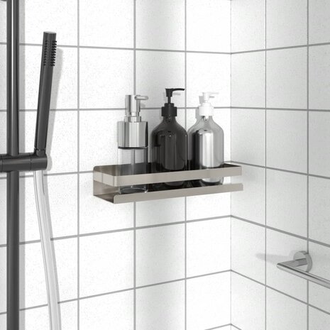 Doucherekje 30x10x6 cm geborsteld 304 roestvrij staal 1