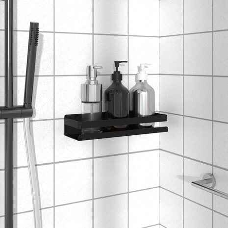 Doucherekje 30x10x6 cm geborsteld 304 roestvrij staal matzwart 1