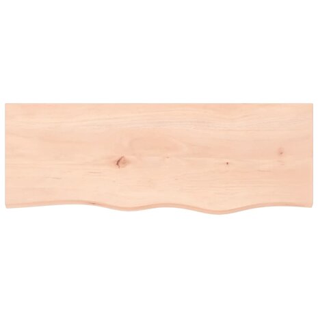 Wastafelblad 80x30x(2-6) cm onbehandeld massief hout 3