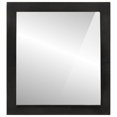 Badkamerspiegel 55x1x60 cm glas en massief mangohout 1