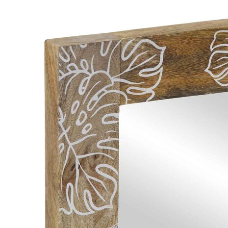 Badkamerspiegel 50x3x70 cm massief mangohout 5